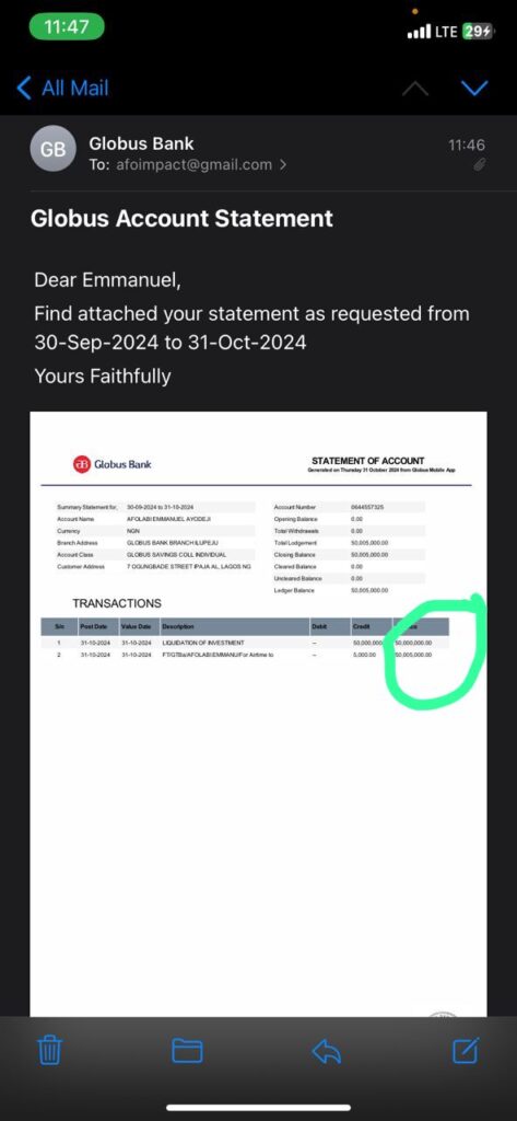 Proof of Fund Provider in Nigeria